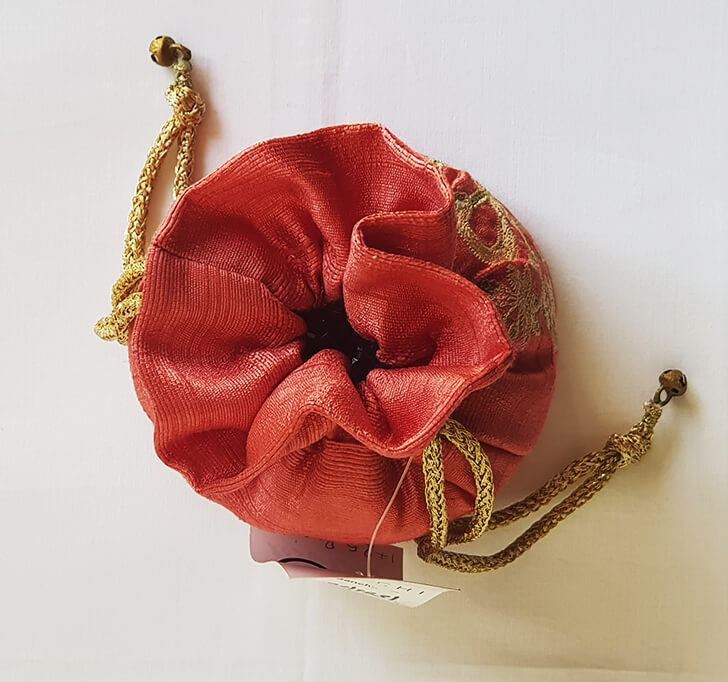 Buy Rose Pink Hand Crafted Potli