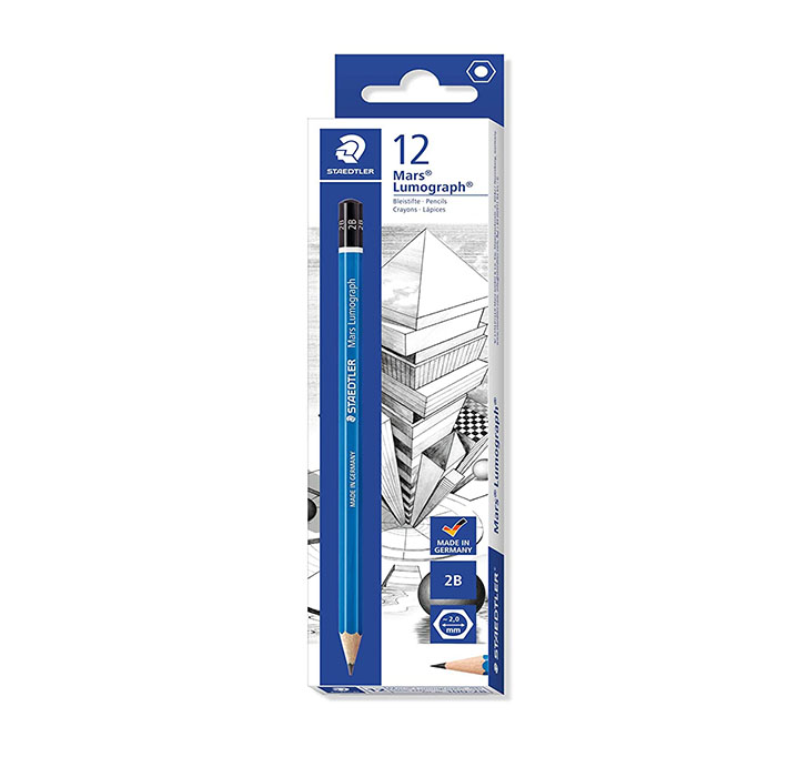 Buy Staedtler Mars Lumograph 2B Pencil (Pack Of 12)