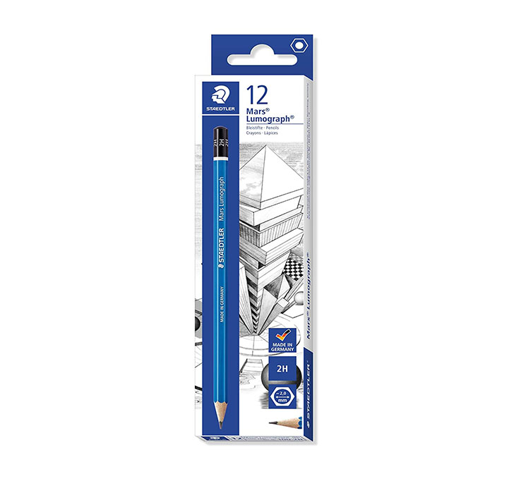 Buy Staedtler Mars Lumograph 2H Pencil (Pack Of 12)