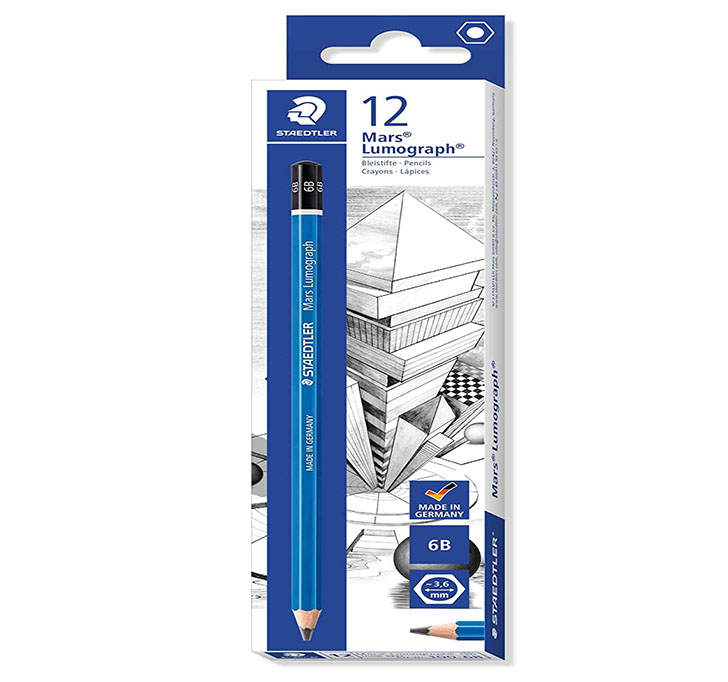 Buy Staedtler Mars Lumograph 6B Pencil, Pack Of 12