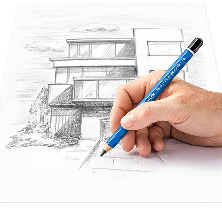 Buy Staedtler Mars Lumograph Jumbo Degree Blister Pencil Of 5 Degrees - HB, 3B, 4B, 6B & 8B (Pack Of 5)