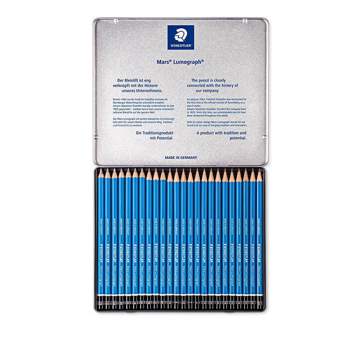 Buy Staedtler Mars Lumograph Degree Pencil Set In 24 Degrees From 10H To 12B (Pack Of 24)