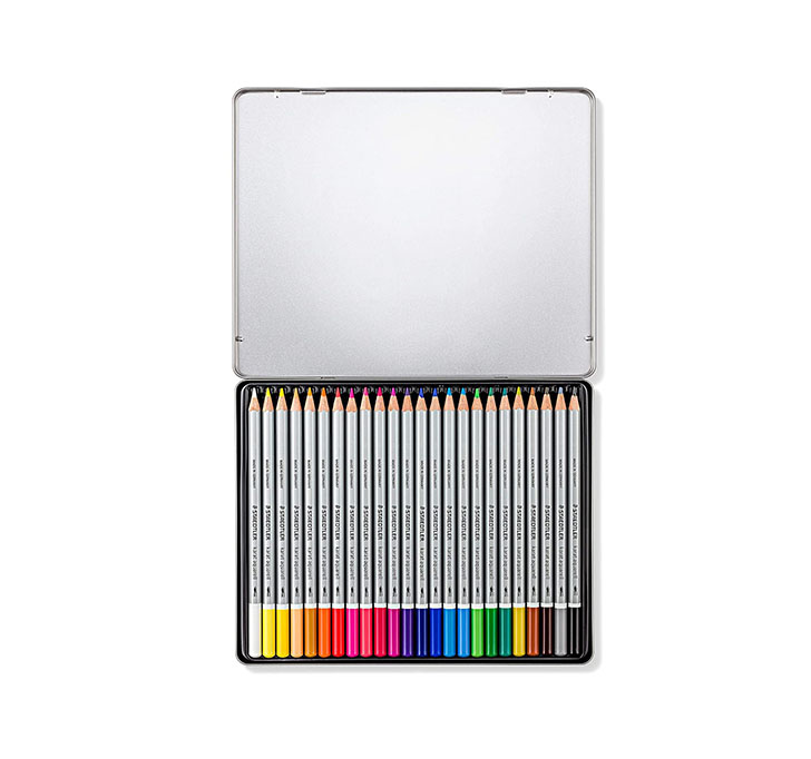Buy Staedtler Karat Aquarell Premium 125M24 Watercolor Pencil, 24 Shades