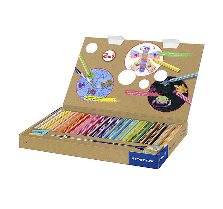 Buy Staedtler Buddy Jumbo Water Colour Pencil Set - Pack Of 18