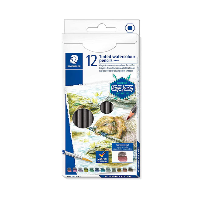 Buy Staedtler Tinted Design Journey Watercolour Pencils Set Of 12 Tinted Colours