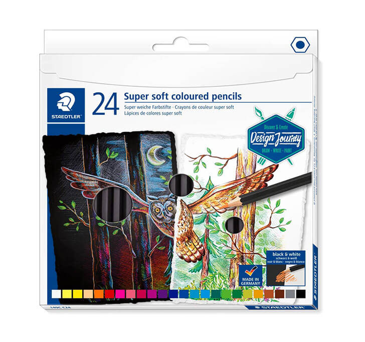 Buy Staedtler Design Journey Super Soft Color Pencils In Pack Of 24 Clrs
