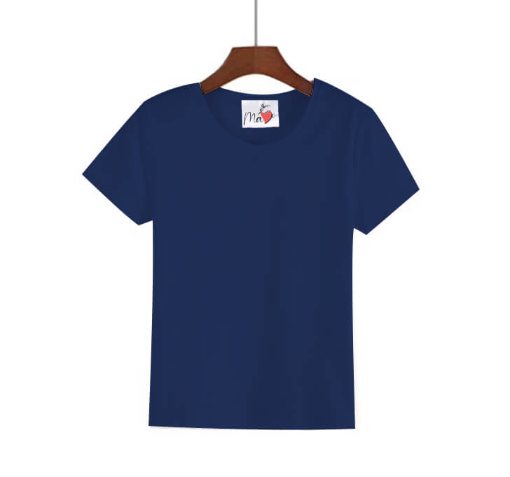 Buy MaYo Girl Blue Half Sleeve T-Shirt (100% Cotton)