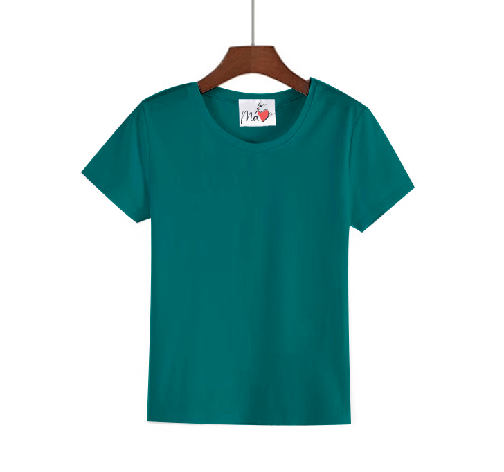 Buy MaYo Girl Teal Half Sleeve T-Shirt