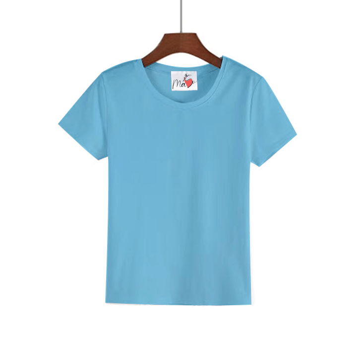 Buy MaYo Girl Sky Blue Half Sleeve T-Shirt
