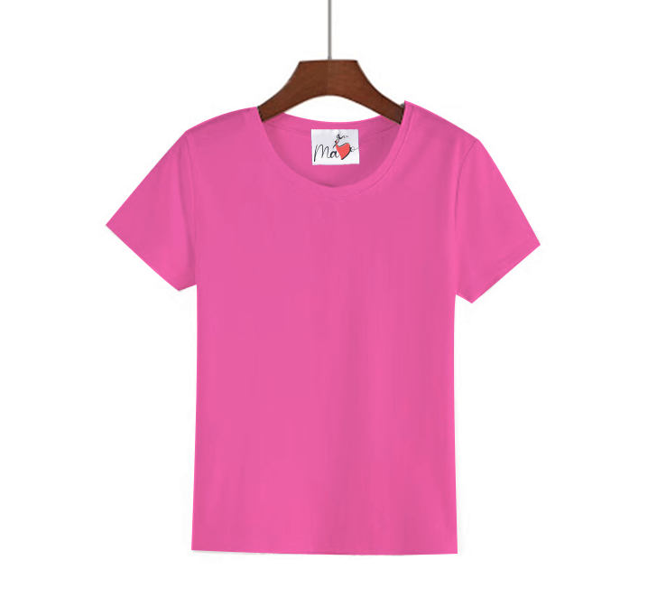 Buy MaYo Girl Hot Pink Half Sleeve T-Shirt