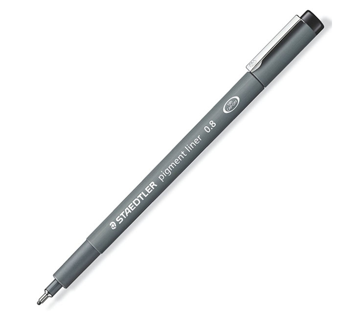 Buy Staedtler Pigment Liner, 0.8mm, Black Ink,Pack Of 1