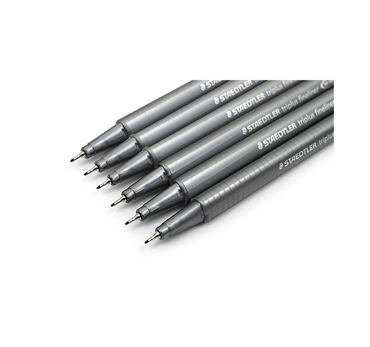 Buy Staedtler Triplus Fineliner Black 0.3mm - Pack Of Six