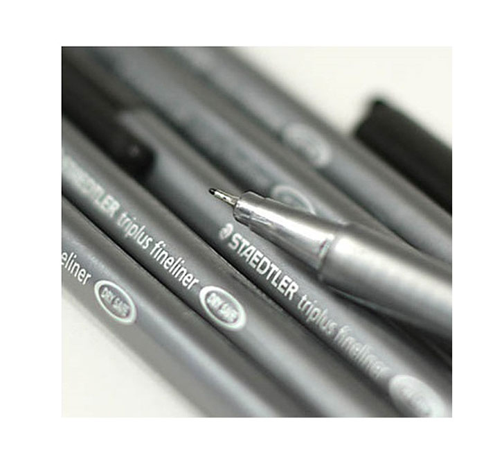 Buy Staedtler Triplus Fineliner Black 0.3mm - Pack Of Six