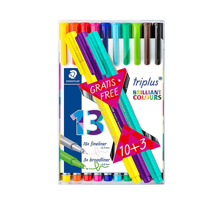 Buy Staedtler Triplus Fineliner Pack Of (10+3) Shades