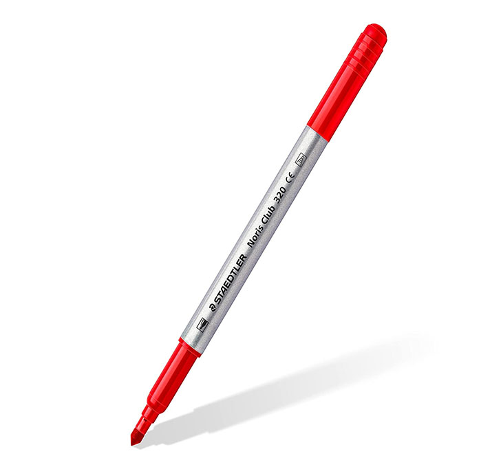 Buy Staedtler Noris Club 320 NWP12 Fibre Tip Pen With 2 Tips, 12 Shades