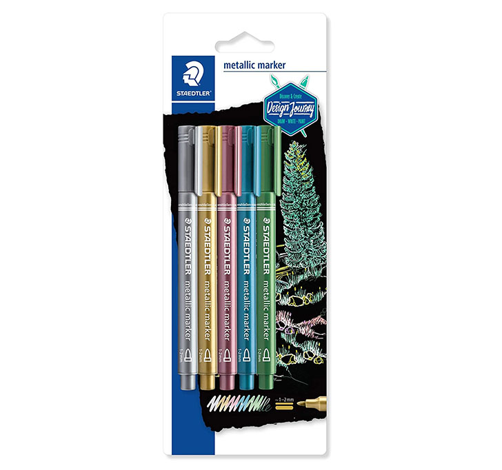 Buy Staedtler 8323-SBK5 5-Shade Metallic Marker