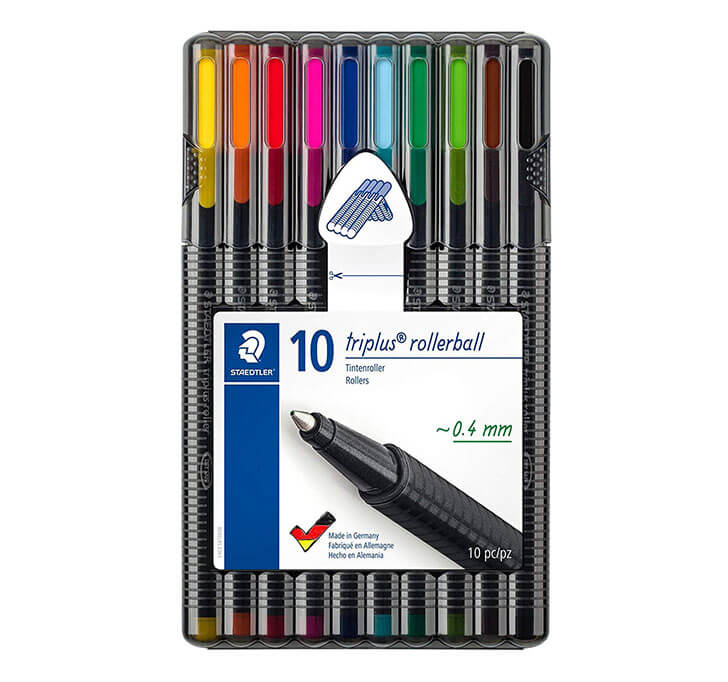 Buy Staedtler Triplus Roller 403 SB10 Triangular Rollerball Desktop Box