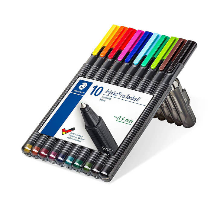 Buy Staedtler Triplus Roller 403 SB10 Triangular Rollerball Desktop Box