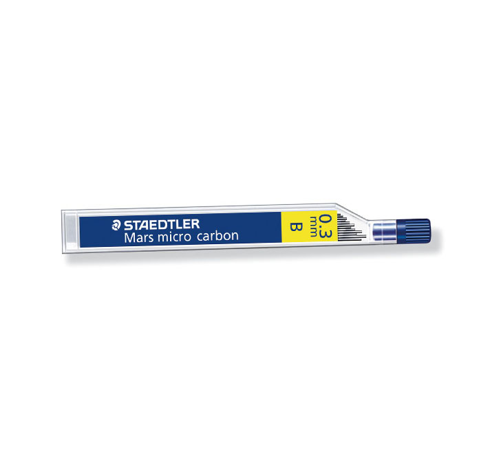 Buy Staedtler Micro Mars Carbon Mechanical Pencil Leads, 0.3 Mm, B, 60 Mm X 12 (250 03 B)