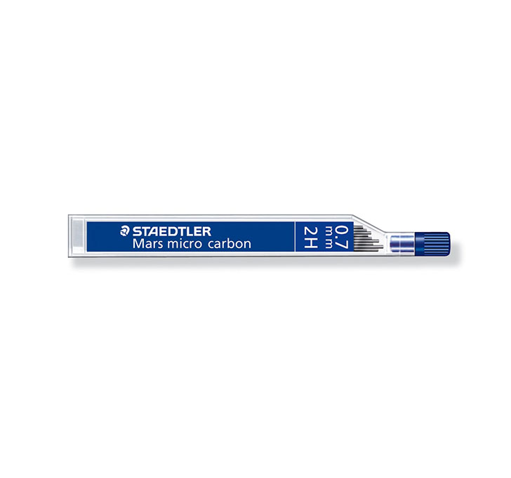 Buy Staedtler Micro Mars Carbon Mechanical Pencil Leads, 0.7 Mm, 2H, 60 Mm X 12