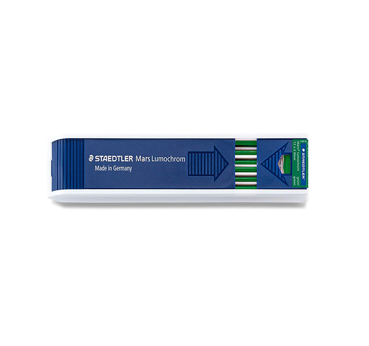 Buy Staedtler Mars Lumochrom 2 MM Colour Leads In Green Colour