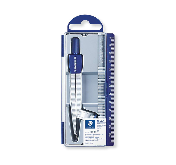Buy Staedtler Precision Compass Set 550 55 Of Compass With U-Adapter In A Hinged Lid Case