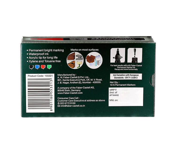 Buy Faber-Castell Permanent Marker Pen (Red)