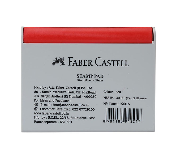 Buy Faber Castell Stamp Pad Faber Small, Red