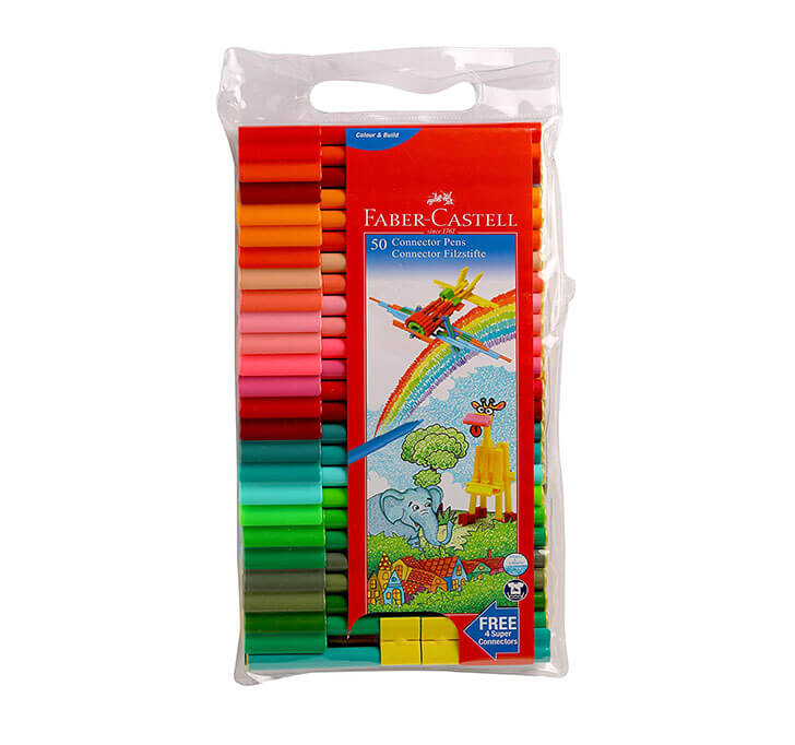 Buy Faber-Castell Connector Pen Set - (Pack Of 50)