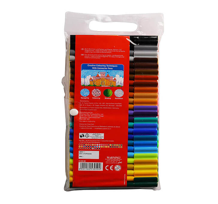 Buy Faber-Castell Connector Pen Set - (Pack Of 50)