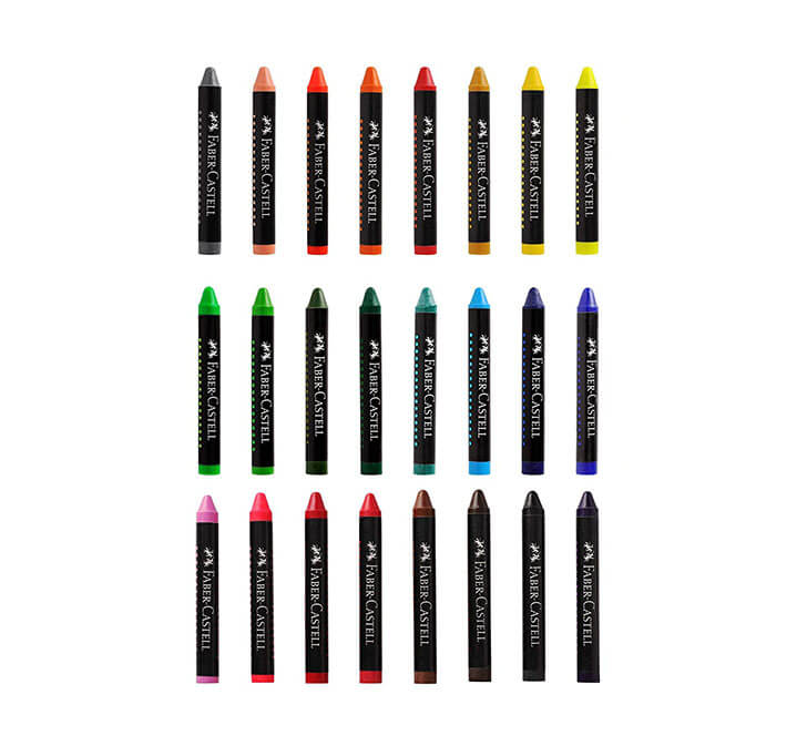 Buy Faber-Castell Wax Crayon Set - 75mm