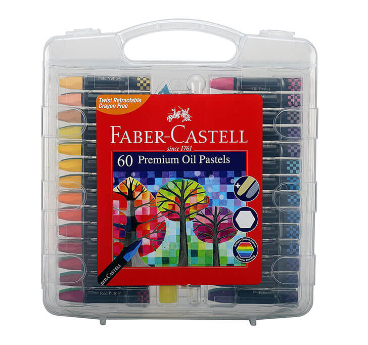 Buy Faber-Castell Premium Hexagonal Oil Pastel Set - (Pack Of 60)