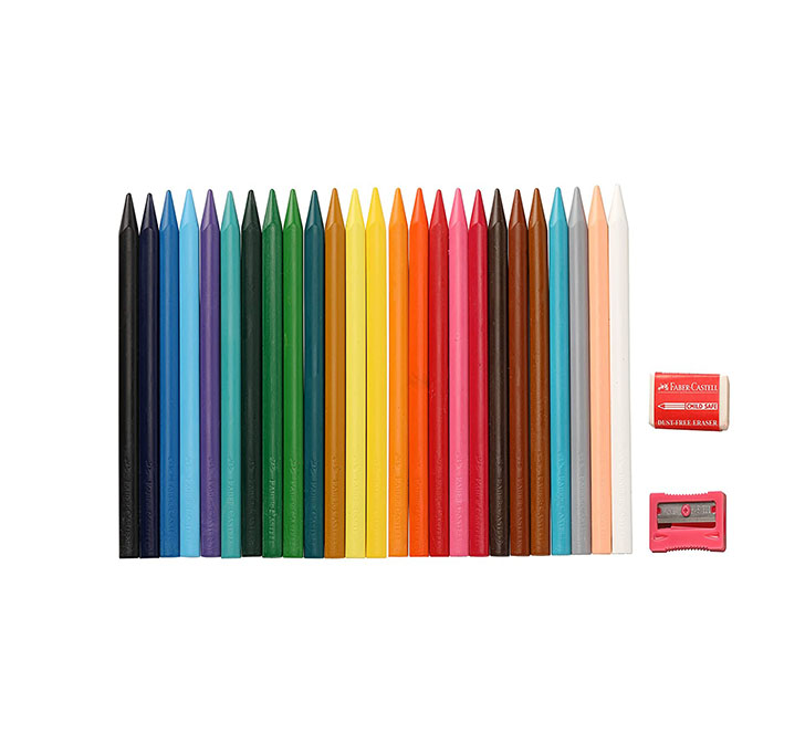 Buy Faber-Castell Erasable Plastic Crayon Set - 110mm