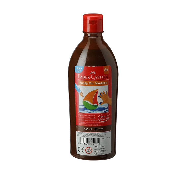 Buy Faber-Castell Ready-Mix Tempera Bottle  (Brown)