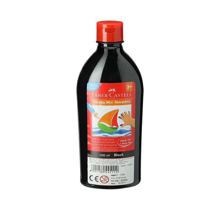 Buy Faber-Castell Ready-Mix Tempera Bottle (Black)