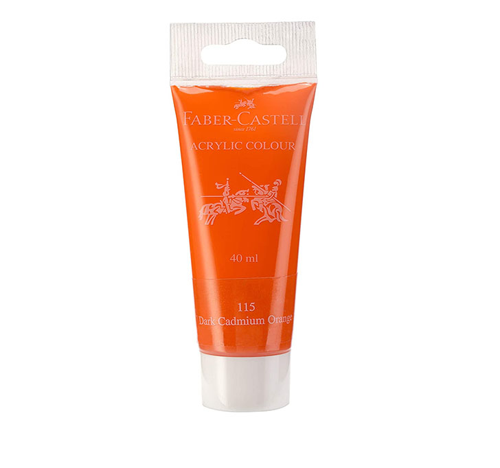 Buy Acrylic 40ml Tube Dark Cadmium Orange