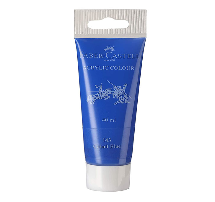 Buy Faber-Castell Acrylic 40 Ml Tube - Cobalt Blue 143