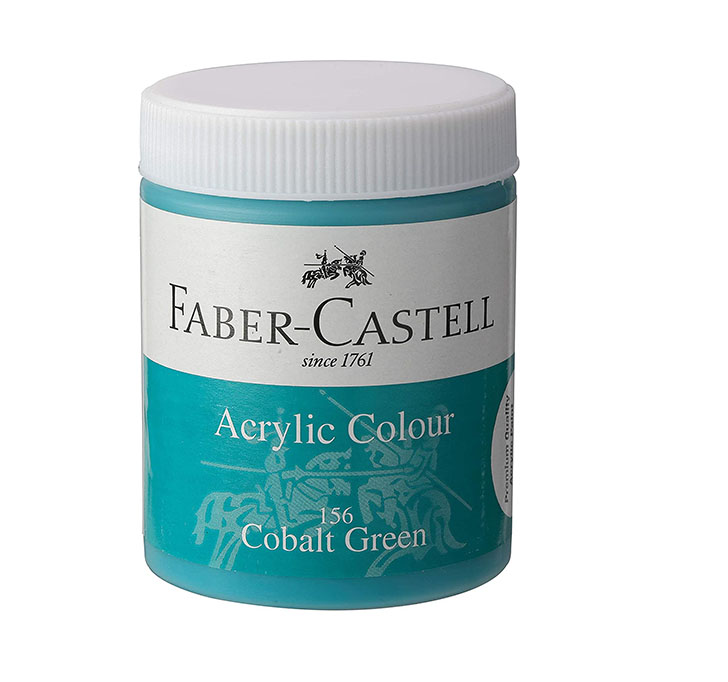Buy Faber-Castell Acrylic 140ml Jar - Cobalt Green 156