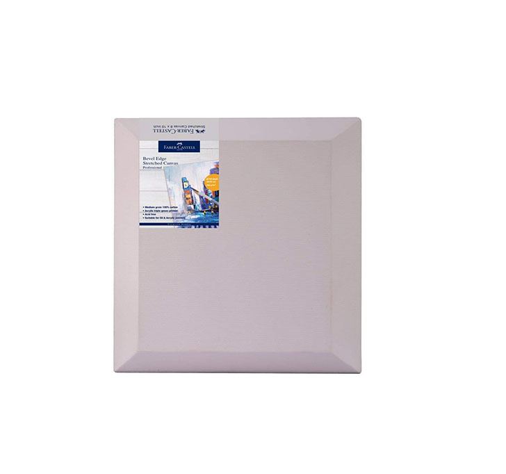 Buy Faber-Castell Bevel Edge Tretched Canvas 8 X 10 Inches