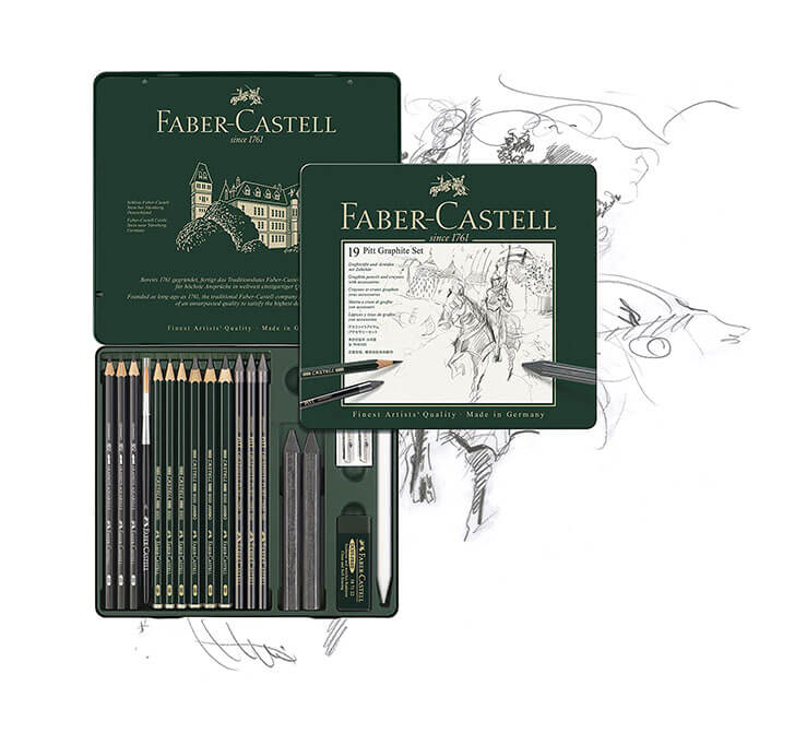 Buy Faber-Castell Pitt Graphite Set - Pack Of 19