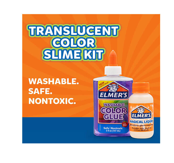 Buy Elmer's Translucent Color Slime Making Kit With Purple Washable