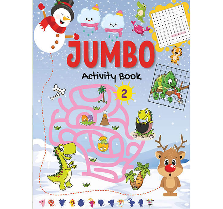 Buy Jumbo Activity Book 2 - Mega Activity Book For 4 To 6 Years Old Kids