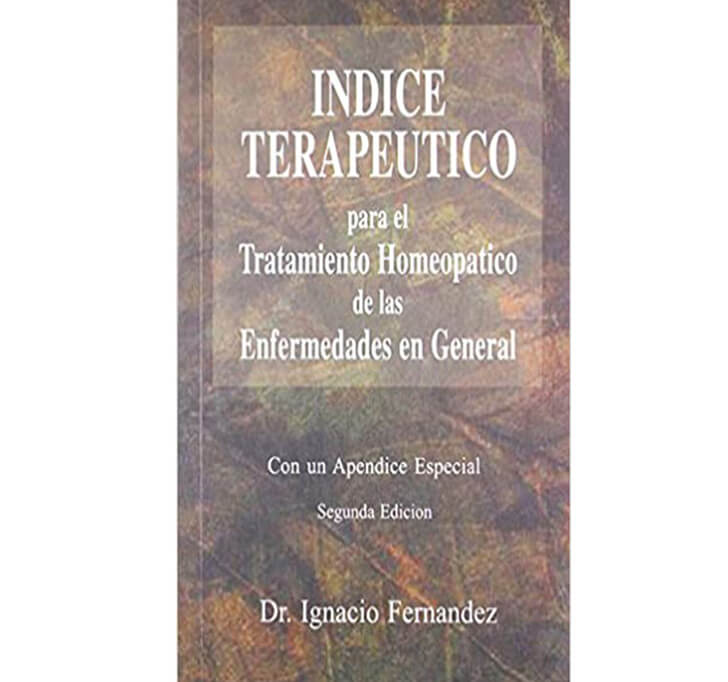 Buy Indice Terapeutico Para El Tratamiento Homeopatico De Las Enfermedades En General