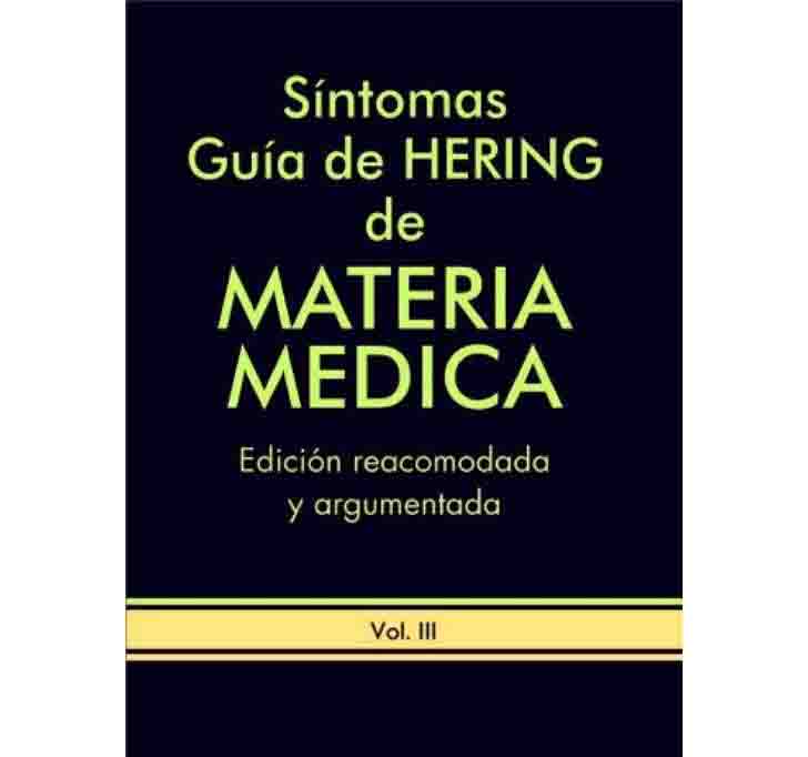 Buy SINTOMAS GUIA DE HERING DE MATERIA MEDICA 3