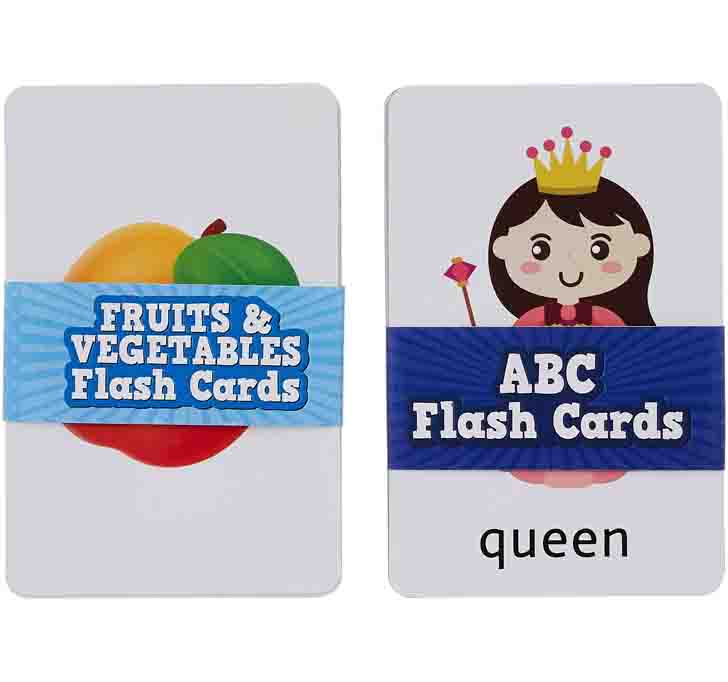 Buy Amazon Brand - Solimo My Very First Flash Cards (Set Of 2, ABC, Fruits & Vegetables)