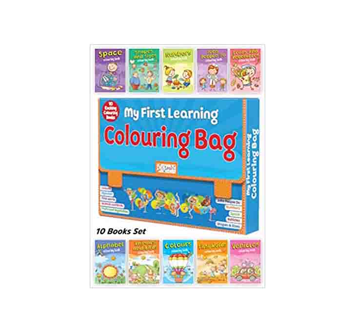 Buy My First Learning Colouring Bag - Set Of 10 Exciting Colouring Books Product Bundle â€“ 1 January 2019
