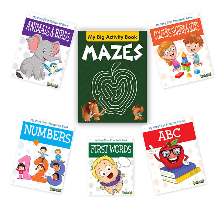 Buy My Preschool Books With One Big Activity Book - Set Of 6 Books