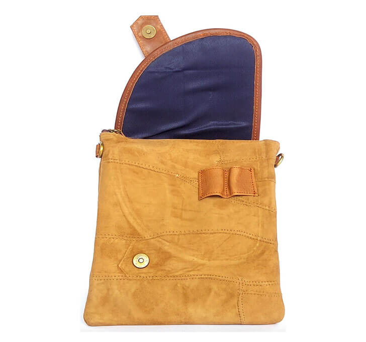 Buy Cabretta Genuine Leather Stylish Shoulder Bag - Cross Body Bag - Messenger Bag With Long Strap For Girls And Women