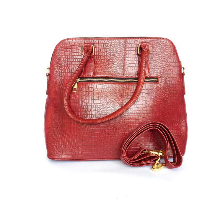 Buy Cabretta Genuine Leather Stylish And Attractive Crocodile Print Shopping Tote Bag For Girls And Women (CBCR2)