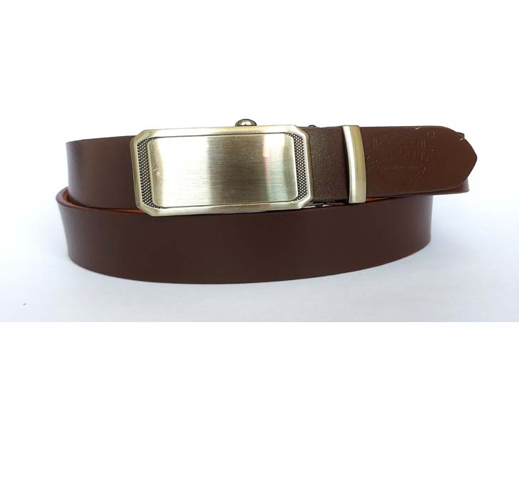 Buy Cabretta Geniune Leather Free Size Stylish Belt For Men And Boys With Autolock Buckle 35MM (Belt Waist Size -44) (CBABL2)